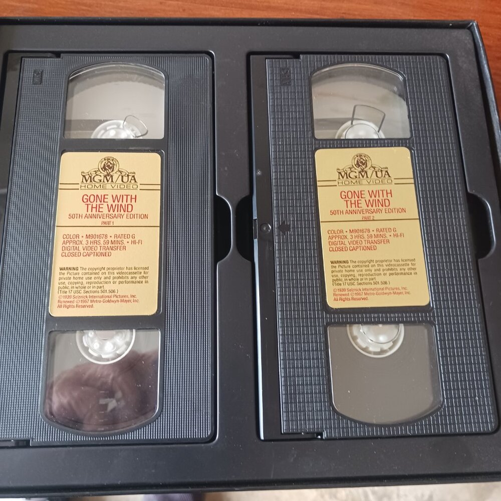 Gone with the wind 50th anniversary edition set 2 vcr's - Picture 3 of 7